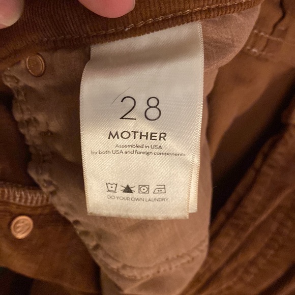 Mother jeans the stunner ankle fray hopscotch monk’s robe corduroys 28 - Picture 7 of 7